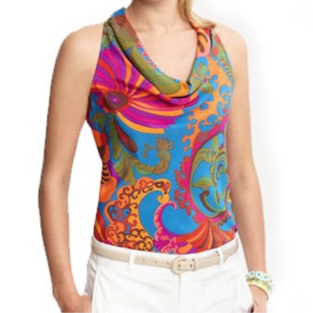Trina Turk for Banana Republic‎ Top. 100% Silk